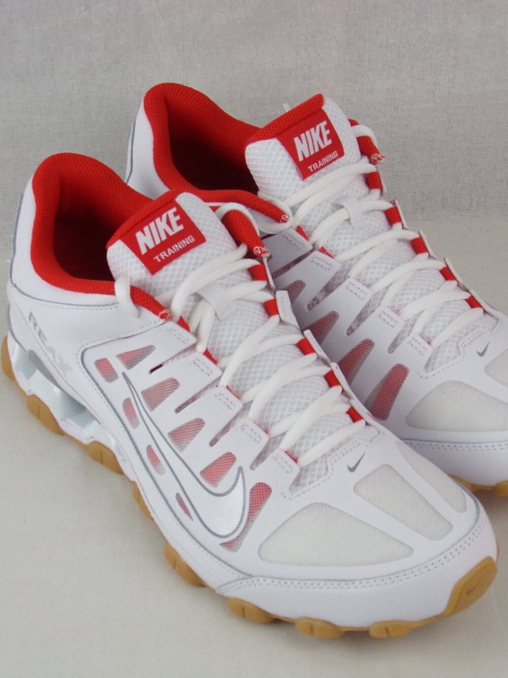 Nike Reax 8 Mesh Training Shoes Mens Size 11 White 621716-103 Breathable